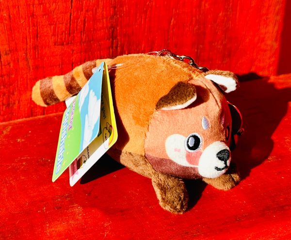 Micro Baby Red Panda Plush Keychain 3  Sale