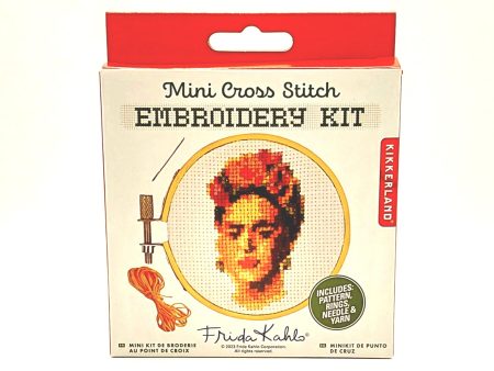 Mini Frida Kahlo Cross Stitch Embroidery Kit Sale