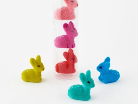 Flocked Fawn Assorted 4  (NO TEAL AVAILABLE) Hot on Sale