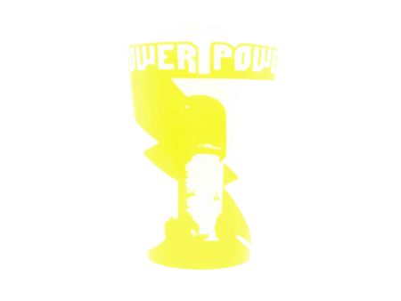 Tower Power White & Yellow Pint Glass Discount