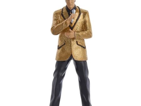 Elvis In Gold Jacket Ornament Cheap