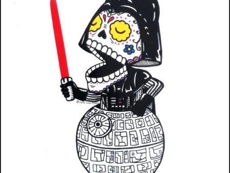 Darth Vader Sugar Skull Sticker Star Wars For Sale