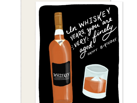 Card Aged Whiskey Birthday Sale