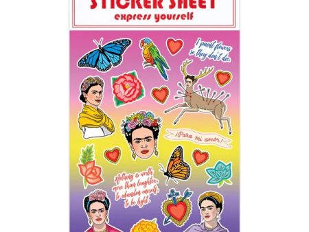 Artista Mexicana Sticker Sheet Frida Kahlo Sale