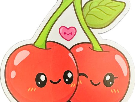 Cherries Sticker 3  For Sale