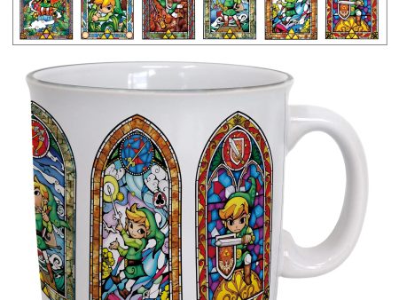 Legend Of Zelda Stained Glass Camper Mug 20 oz For Sale