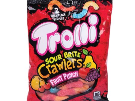 Trolli Fruit Punch Sour Brite Crawlers 5 oz Supply