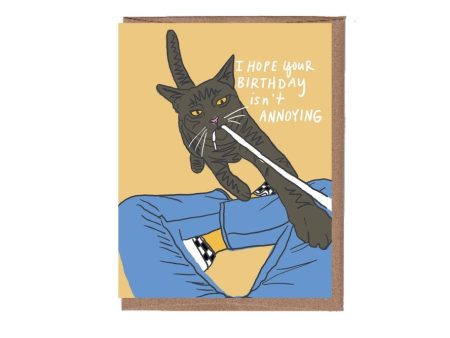 Card Annoying Cat Birthday Hot on Sale