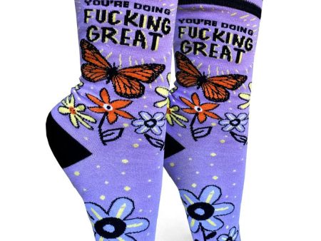 You re Doing Fucking Great Women s Socks Hot on Sale