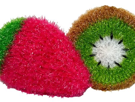 Strawberry Kiwi Sparklin  Scrubbers Reusable Sponges Discount