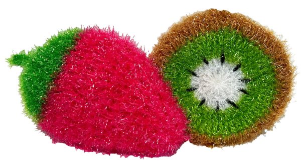 Strawberry Kiwi Sparklin  Scrubbers Reusable Sponges Discount