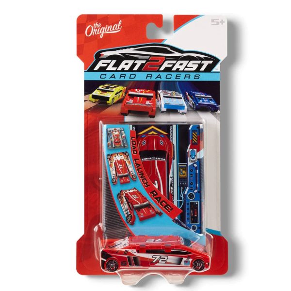 Flat 2 Fast Card Racer Red #72 Supply