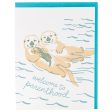 Card Otter Family Baby Online Sale