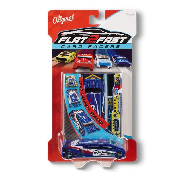 Flat 2 Fast Card Racer Blue #62 Sale