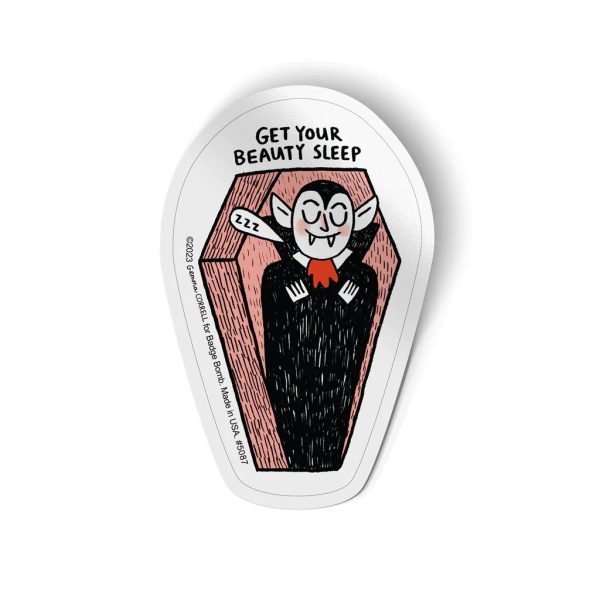 Get Your Beauty Sleep Vampire Sticker on Sale