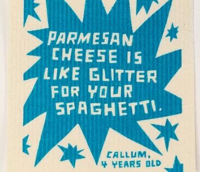 Parmesan Cheese Is Like Glitter Swedish Dishcloth For Discount