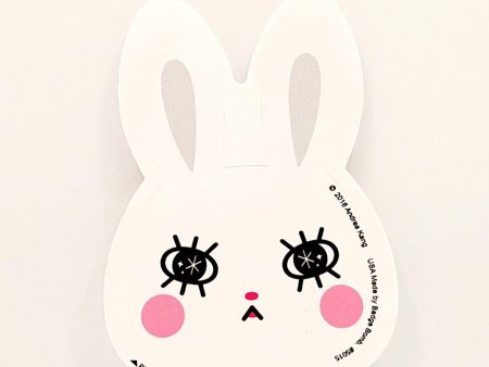 White Bunny Sticker Hot on Sale