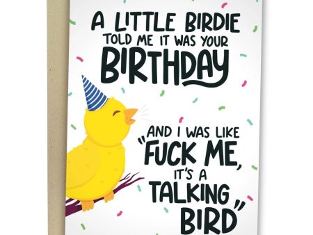 Card A Little Birdie Told Me It Was Your Birthday Sale