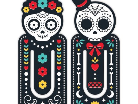 Book Of The Read Sugar Skull Magnetic Bookmark Set For Discount