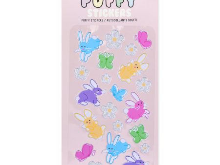 Butterflies & Bunnies Puffy Sticker Sheet For Sale