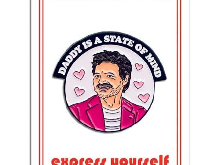 Pedro Pascal Daddy Is A State Of Mind Enamel Pin Fashion