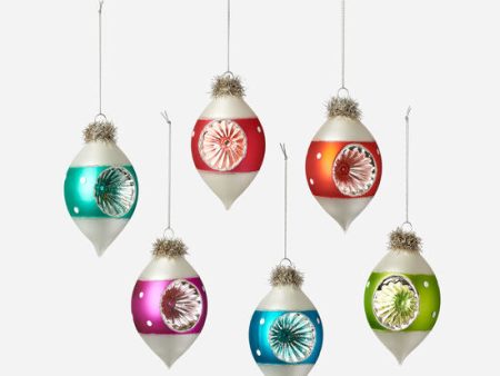 Finial Reflector Glass Ornament Assorted Hot on Sale