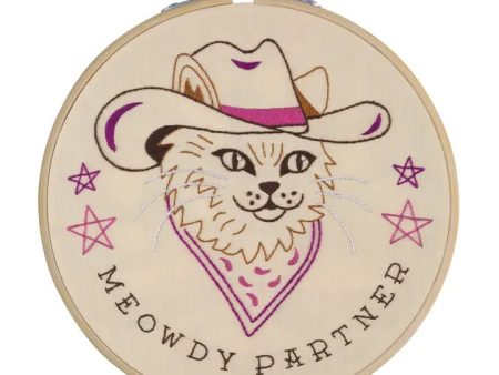 Meowdy Partner 6  Embroidery Kit For Cheap