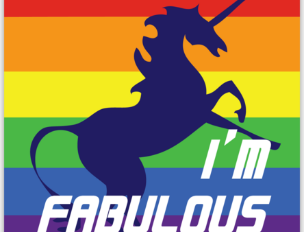 Fabulous Unicorn Vinyl Sticker Hot on Sale