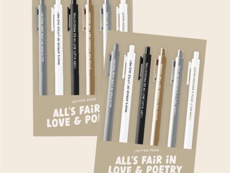 All s Fair In Love & Poetry Pen Set Supply