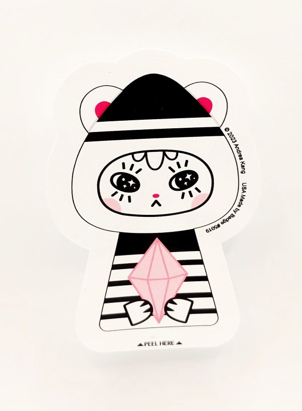 Rose Quartz Bear Sticker Online Hot Sale