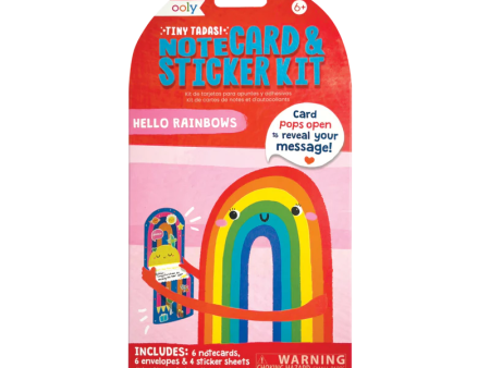 Tiny Tadas Hello Rainbows Note Card & Sticker Kit Online