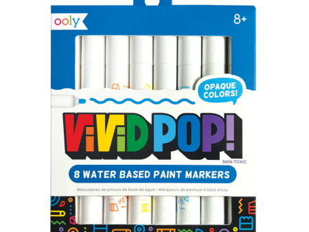 Vivid Pop 8 Water Based Paint Markers Online Sale