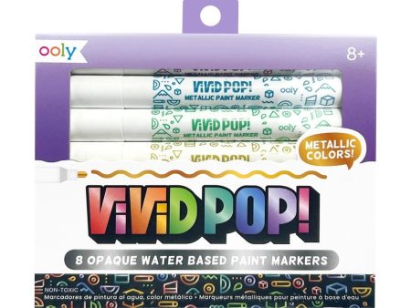 Vivid Pop! Water-Based Metallic Paint Markers For Sale