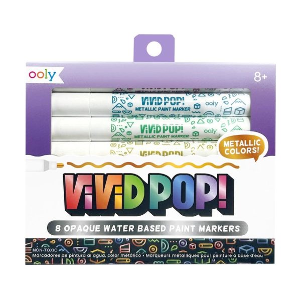 Vivid Pop! Water-Based Metallic Paint Markers For Sale