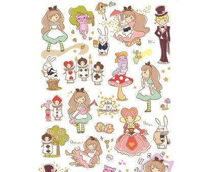 Alice In Wonderland Stickers Funny Sticker World Online Sale