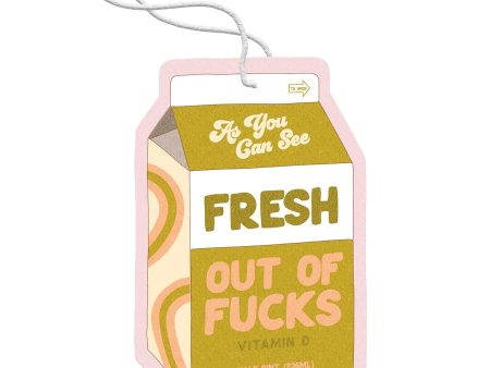 Fresh Out Of Fucks Air Freshener Discount