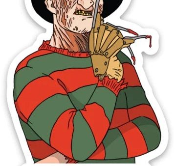 Freddie Nightmare Don t Fall Asleep Die Cut Sticker For Cheap