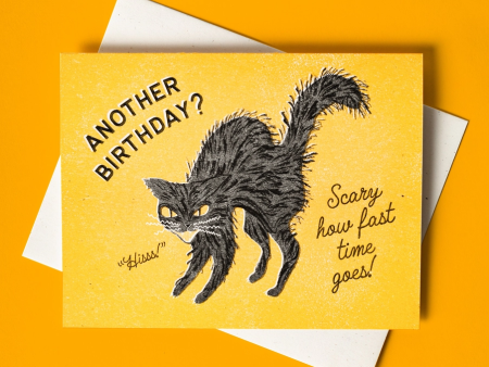 Card Another Birthday Hisss Cat Sale