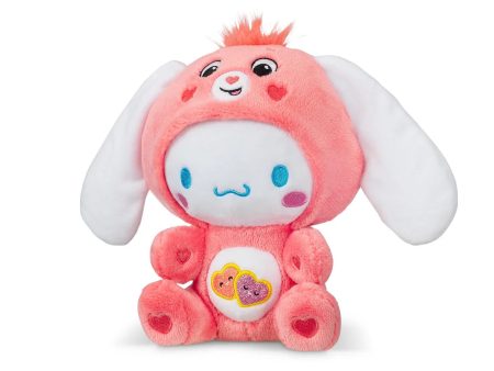 Sanrio X Care Bears Plush 8  Cinnamoroll Love-A-Lot Bear Hot on Sale