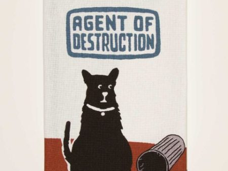 Agent Of Destruction Dish Towel Dog Cheap