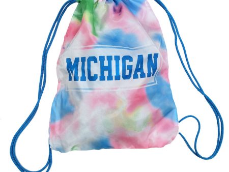 Michigan Bubble Gum Tie Dye String Bag For Sale