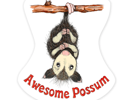 Awesome Possum Sticker For Sale