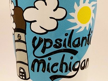 Ypsilanti Cartoon Pint Glass For Cheap