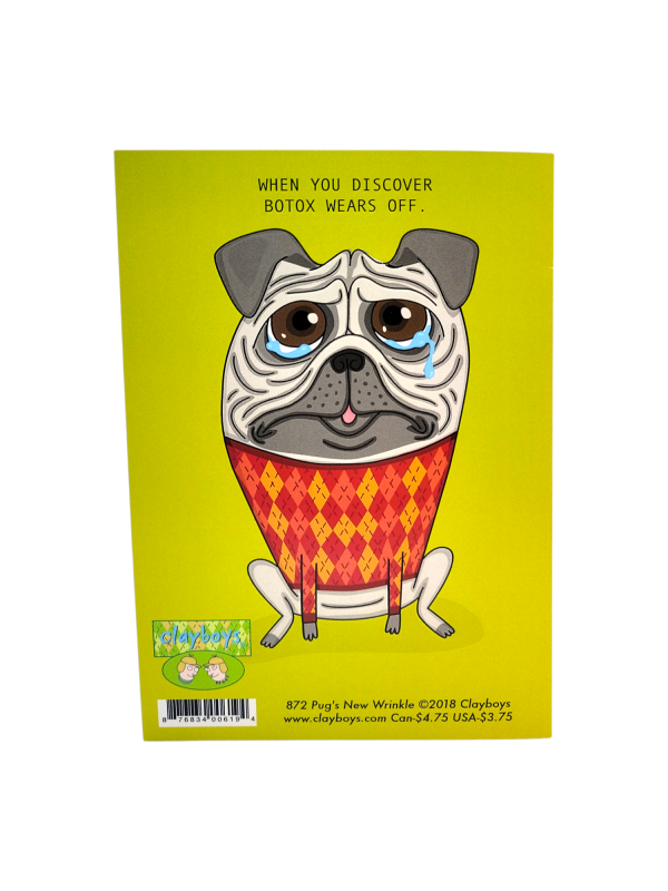 Card Pugs New Wrinkle Birthday Supply