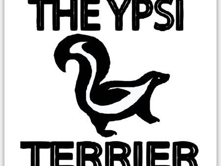 Ypsi Terrier Vinyl Sticker Hot on Sale