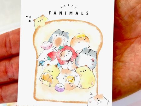 Animal Toast Mini Note Pad Fanimals Sale