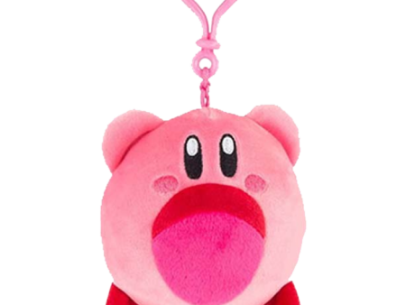 Kirby Mini Mocchi Plush Backpack Clip 4  Inhaling For Cheap