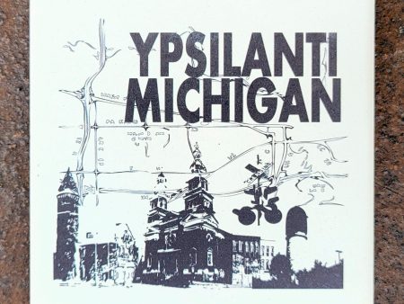 Ypsilanti Michigan Map Coaster Fashion