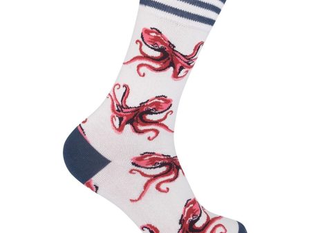 Octopus Socks White on Sale