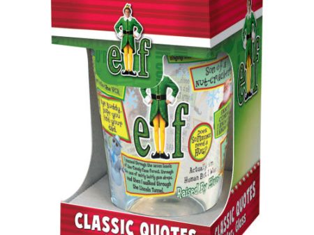 Elf Classic Quotes Glass 16 oz Hot on Sale